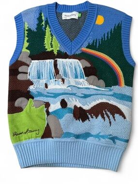 Medium House of Sunny Chasing Waterfalls Sweater Vest